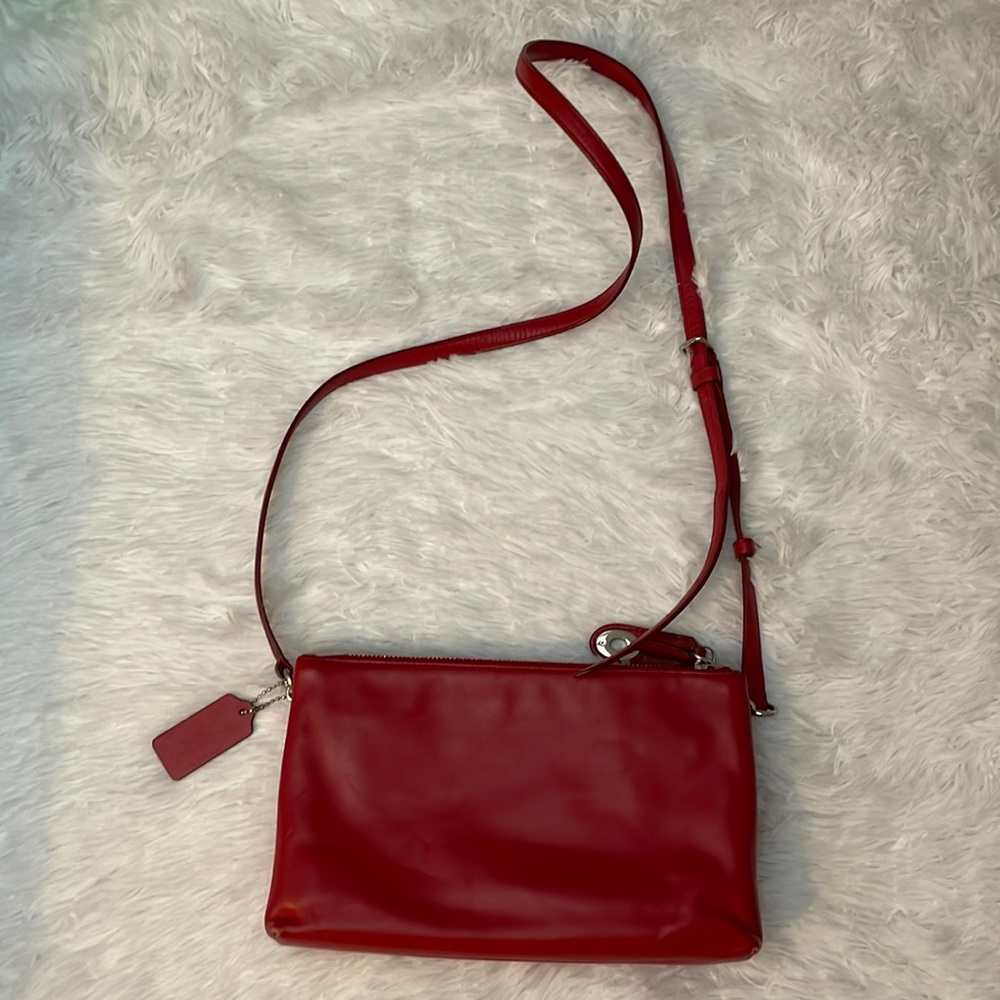Red Coach Bag - Picture 5 of 8